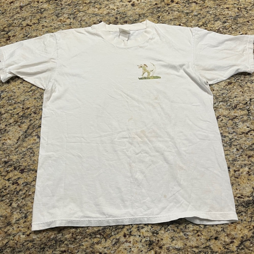 Vintage 1998 Iroquois Steeplechase T Shirt Mens Large White Tennessee River Gold